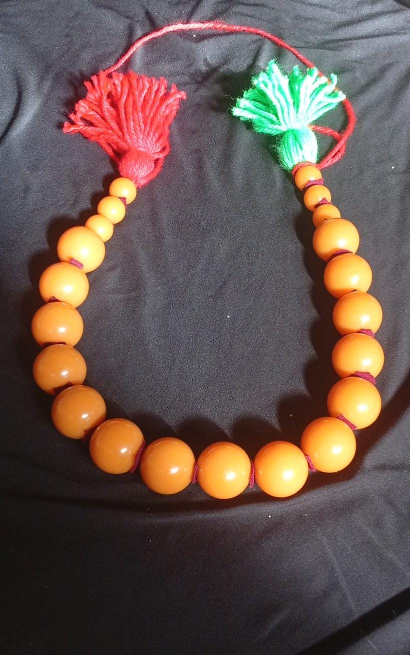 Collier Style Amazigh Perles Ambrées